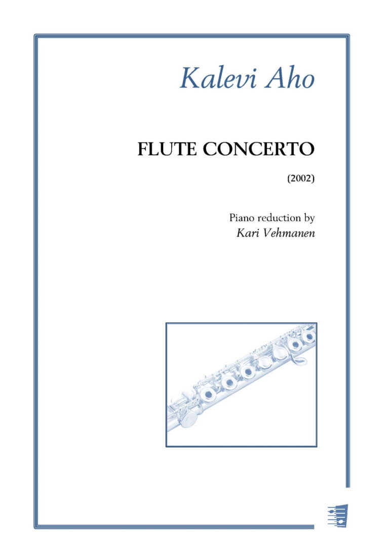 Kalevi Aho: Flute Concerto (solo part & piano reduction)