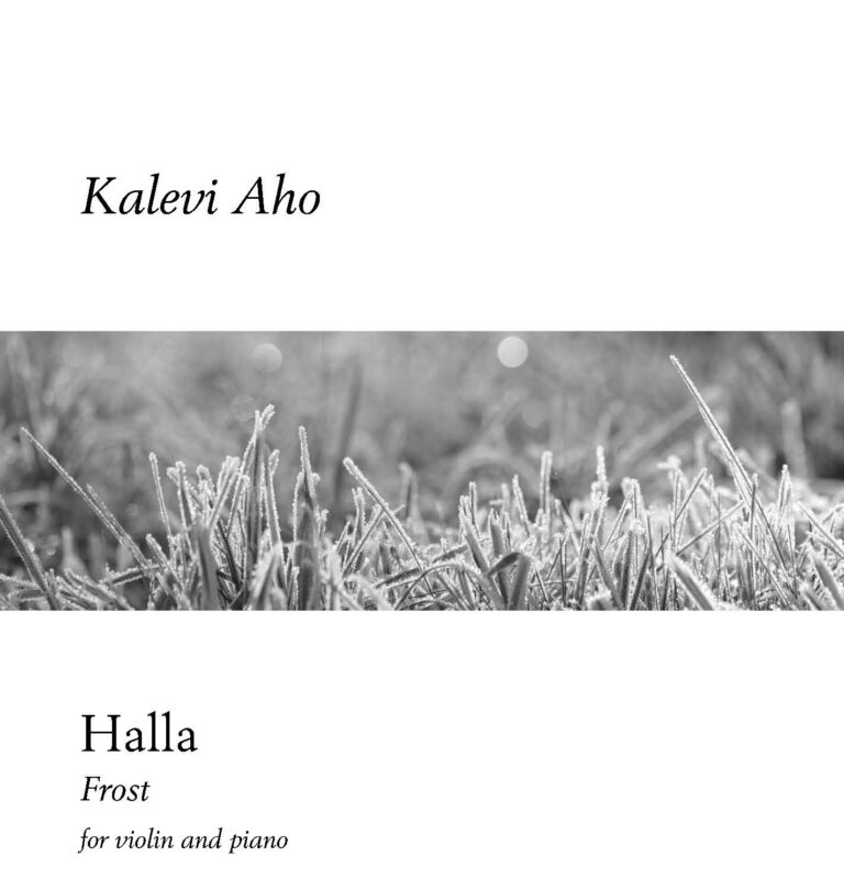 Kalevi Aho: Halla (Frost) for violin & piano