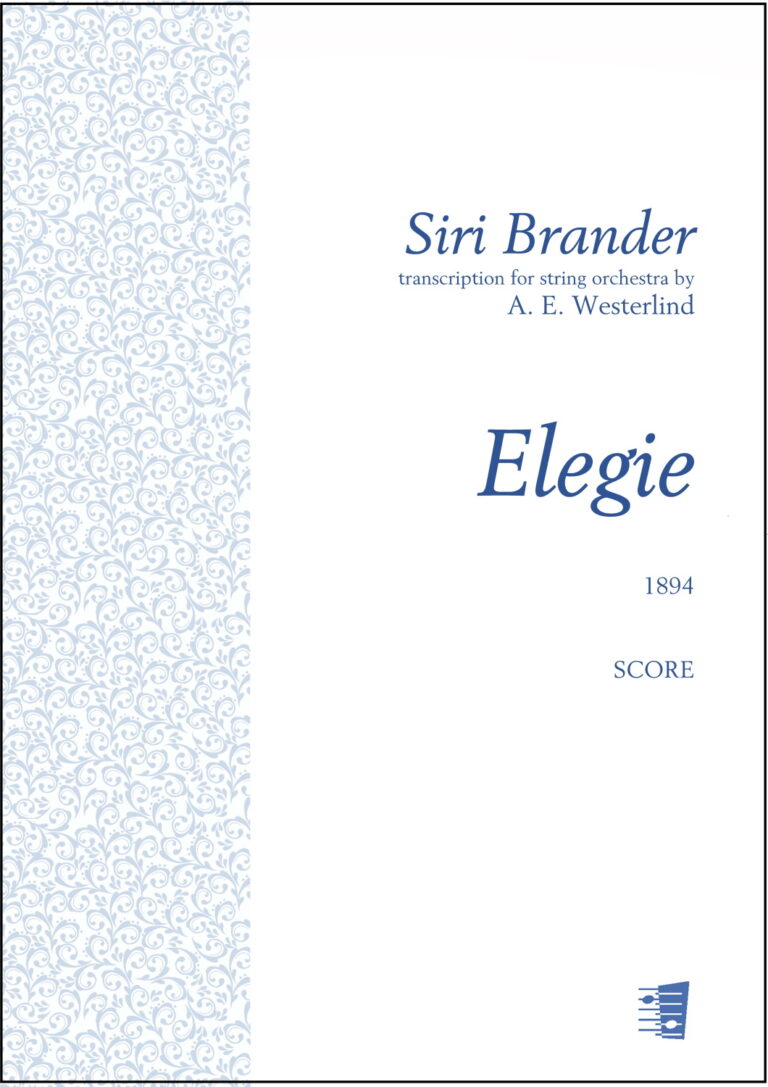 Siri Brander (arr. Westerlind): Elegie for string orchestra