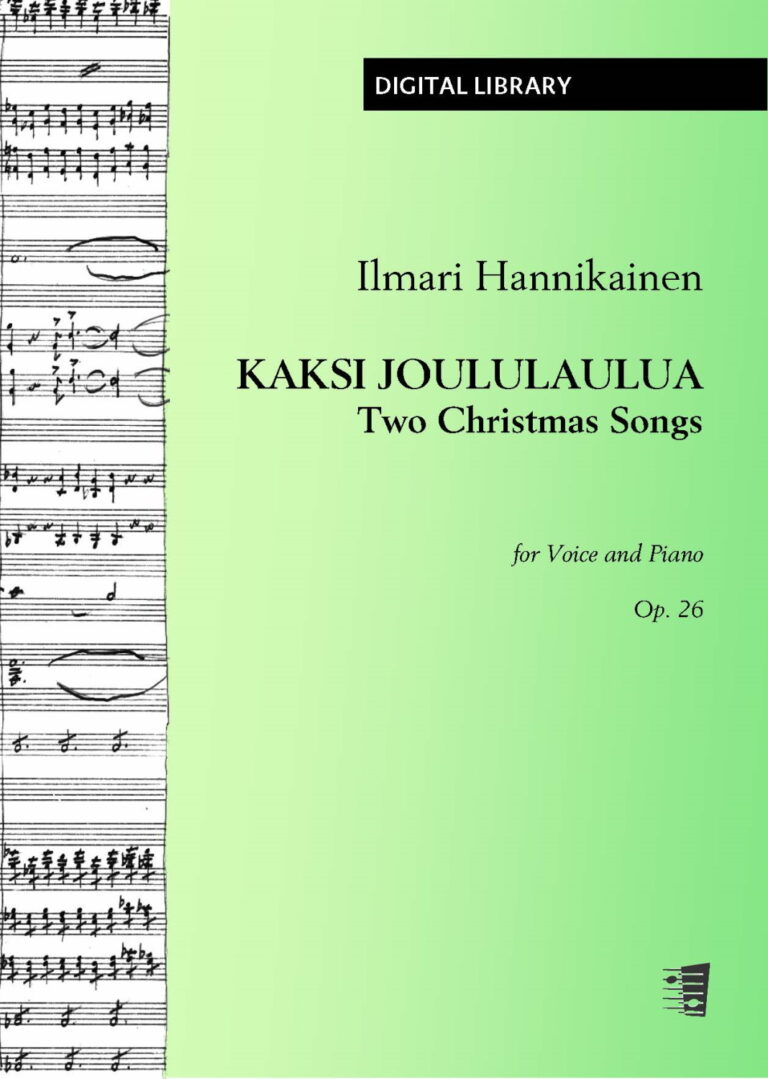Ilmari Hannikainen: Works for voice & piano (PDF)