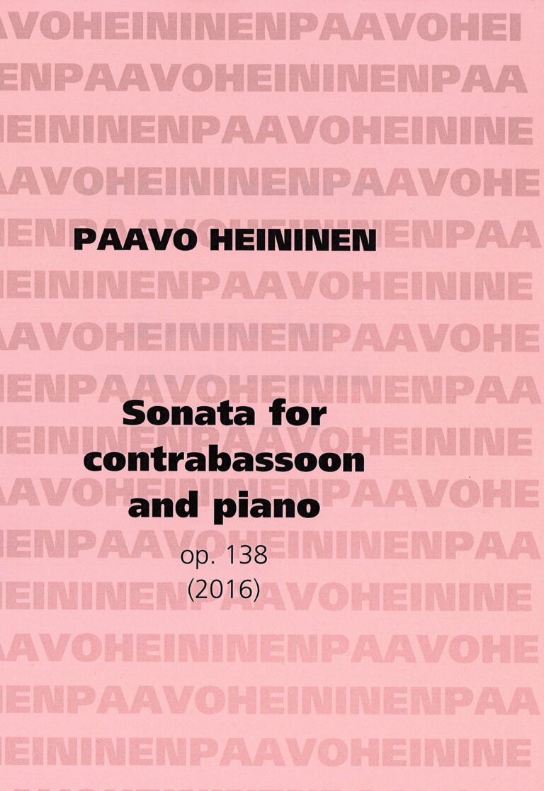 Paavo Heininen: Sonatas
