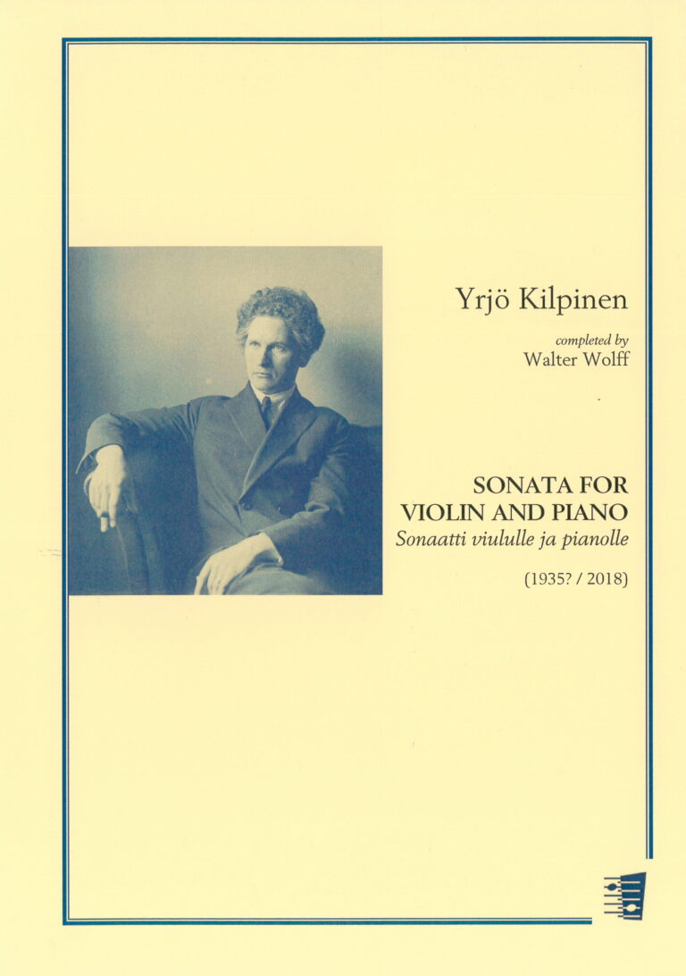 Yrjö Kilpinen: Sonata for violin and piano