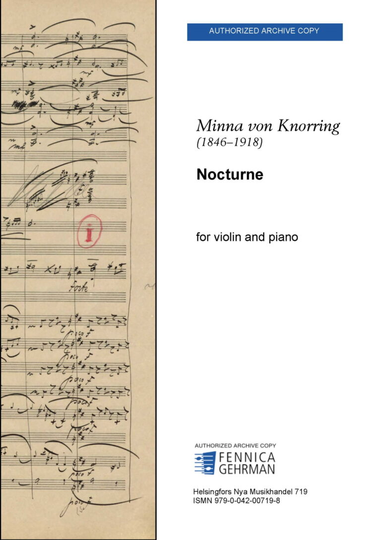 Minna von Knorring: Nocturne for violin & piano