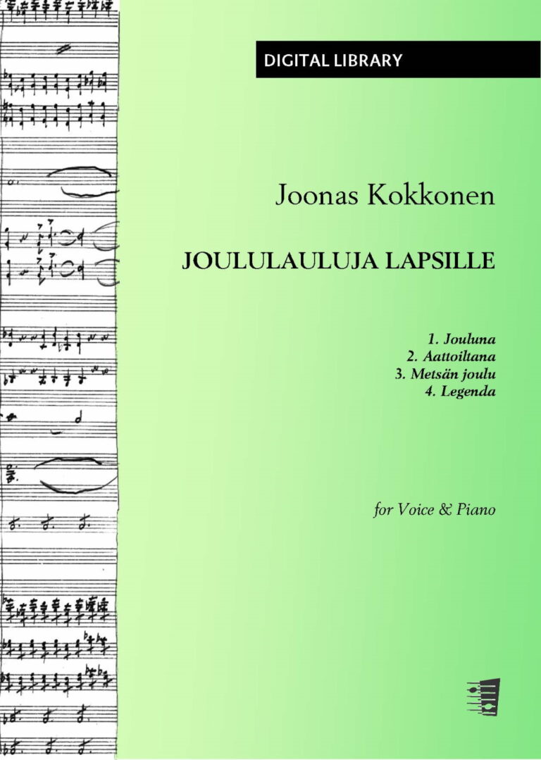 Joonas Kokkonen: Joululauluja lapsille (Carols for Children) for voice & piano (PDF)
