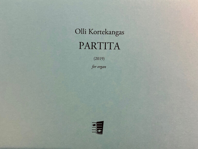 Olli Kortekangas: Partita for organ