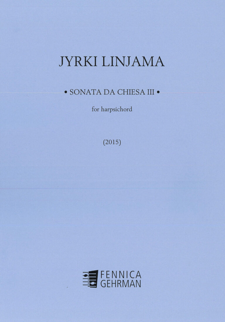 Jyrki Linjama: Sonata da chiesa III for harpsichord