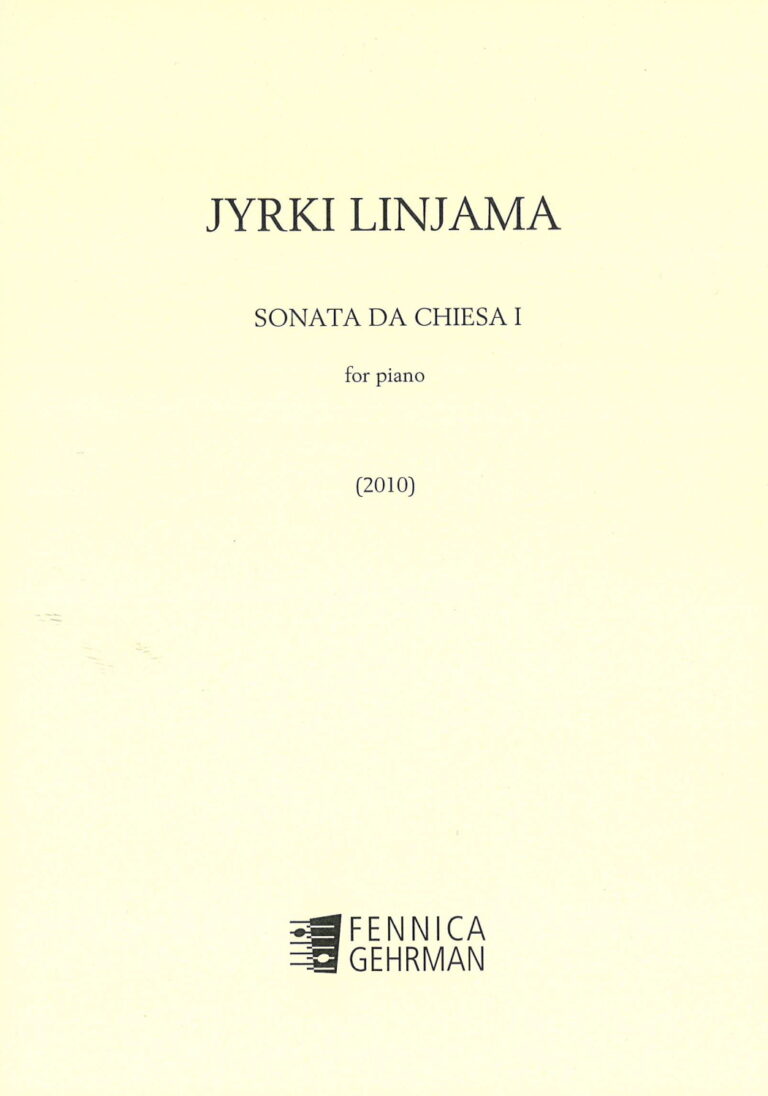 Jyrki Linjama: Sonata da chiesa I for piano