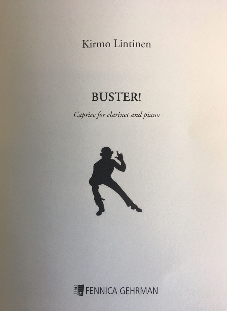 Kirmo Lintinen: Buster! Caprice for clarinet and piano
