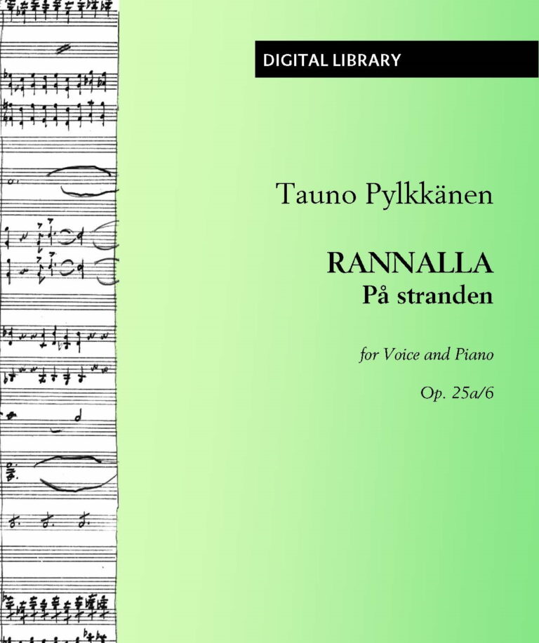 Tauno Pylkkänen: Works for voice & piano (PDF)