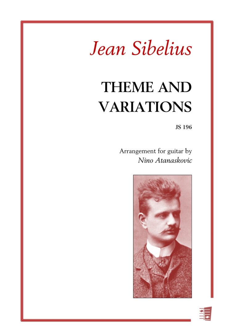 Jean Sibelius/ arr. Nino Atanaskovic: Theme and Variations (JS196)