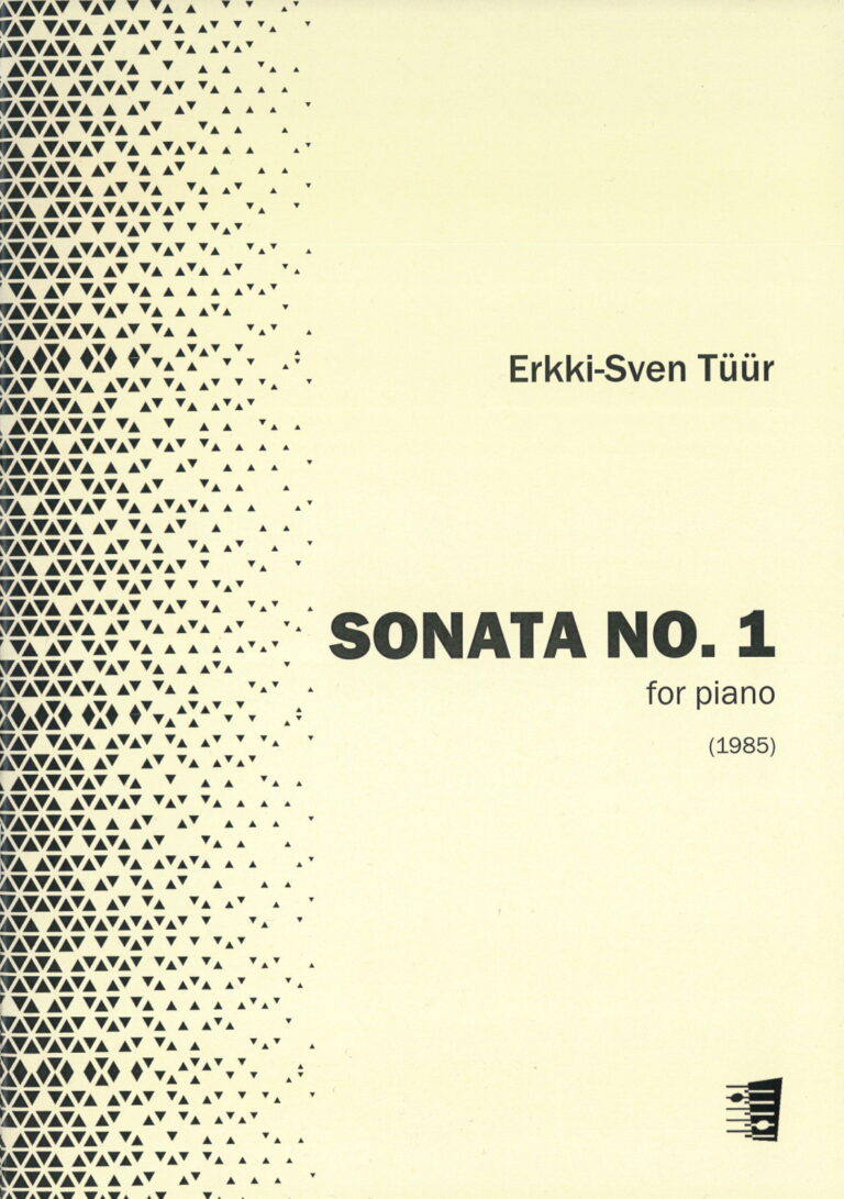 Erkki-Sven Tüür: Sonata no. 1 for piano
