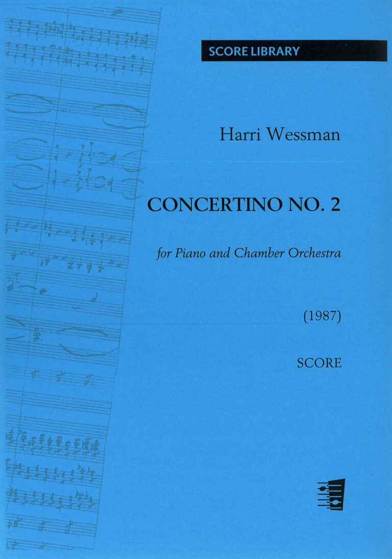 Harri Wessman: Concertino No. 2 for Piano and Chamber Orchestra