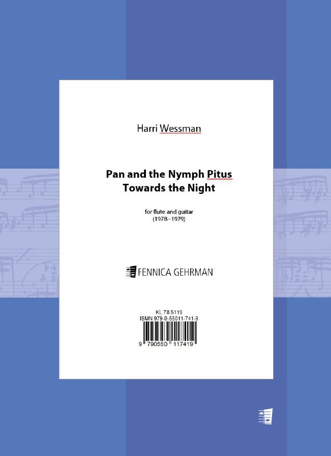 Harri Wessman: Pan and the Nymph Pitus & Towards the Night for flute and guitar