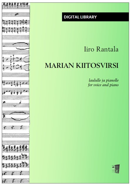 Iiro Rantala: Marian kiitosvirsi for voice & piano